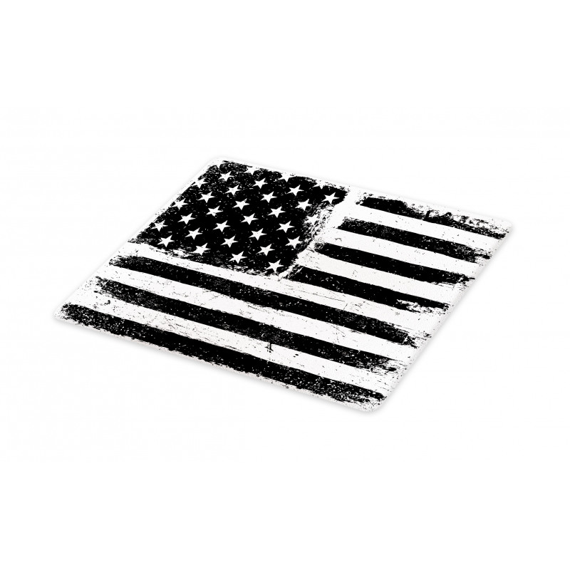 Black and White Flag Cutting Board