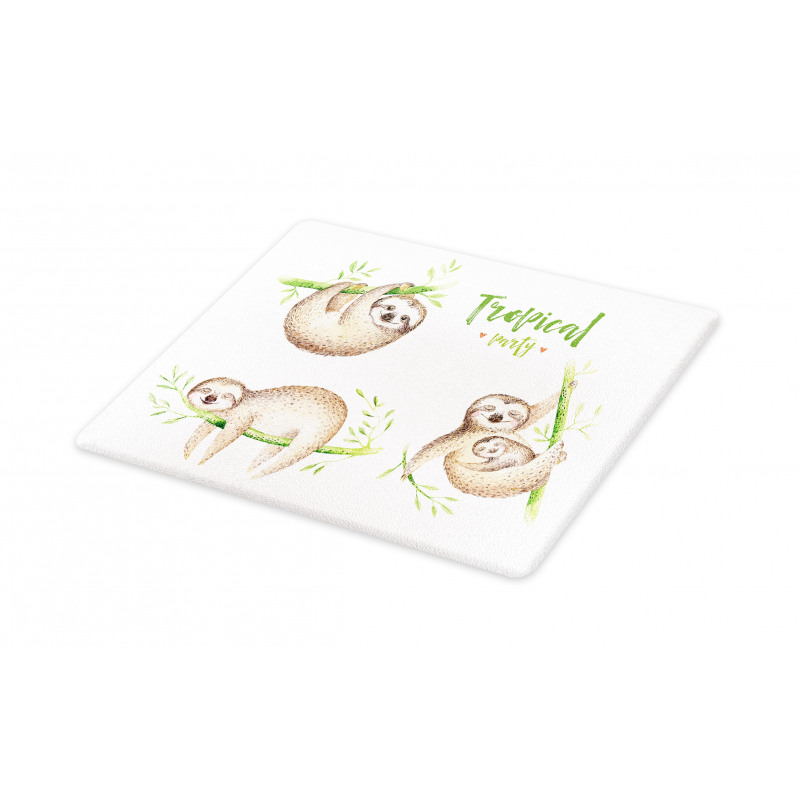 Babies Palm Leaves Cutting Board