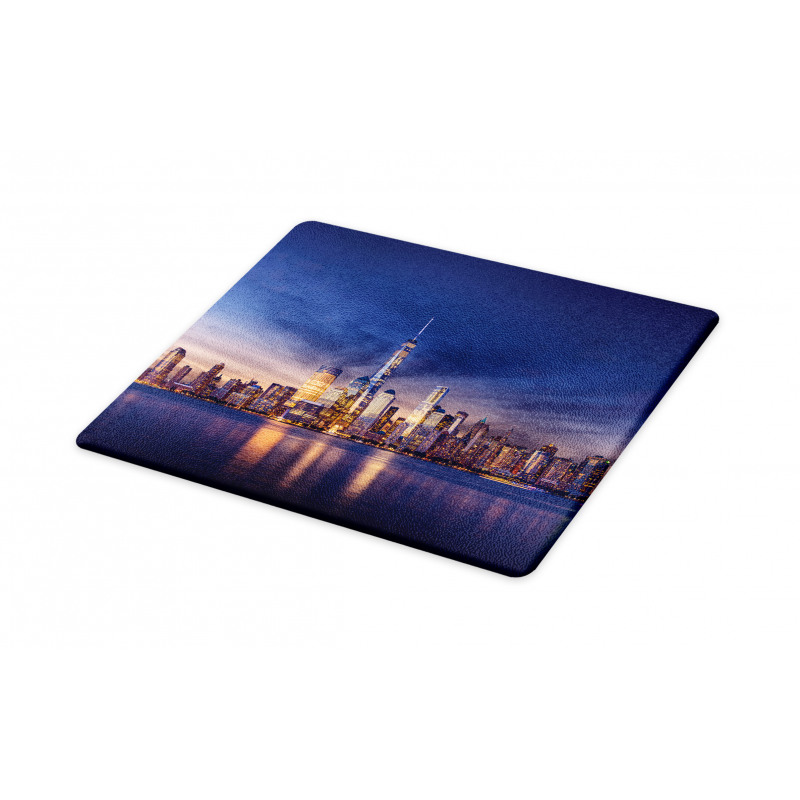 New York Skyline Evening Cutting Board