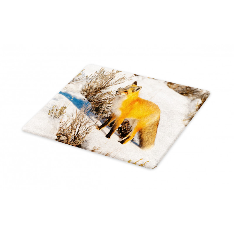 Red Fox in Snowy Nature Cutting Board