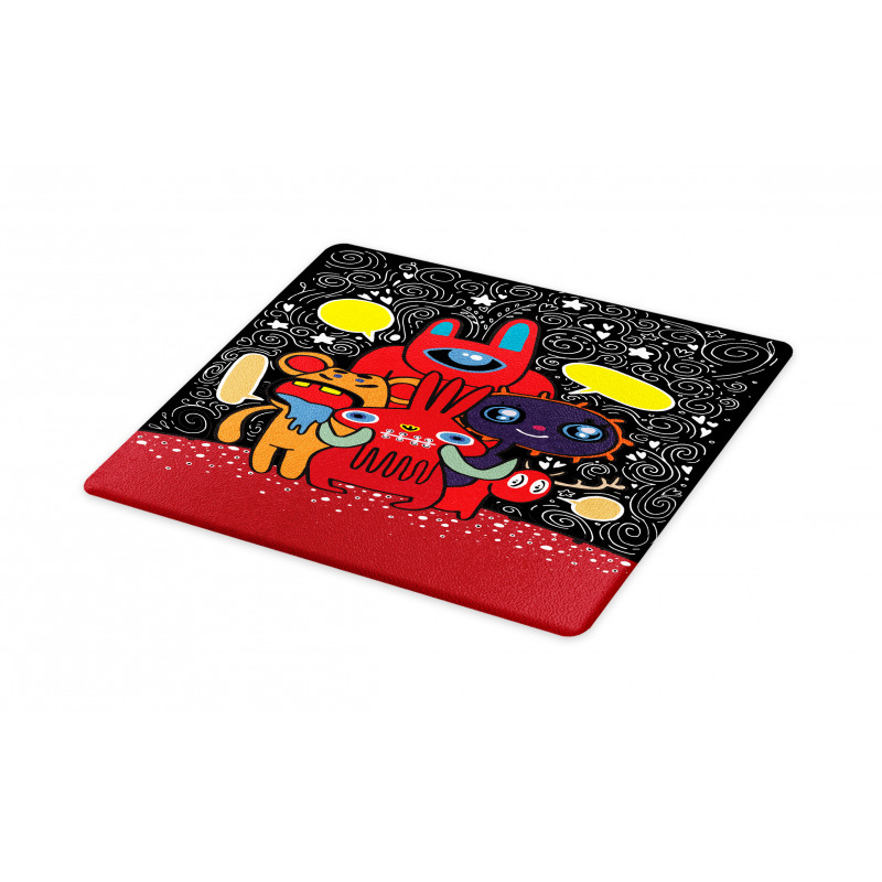 Monster Funny Characters Cutting Board