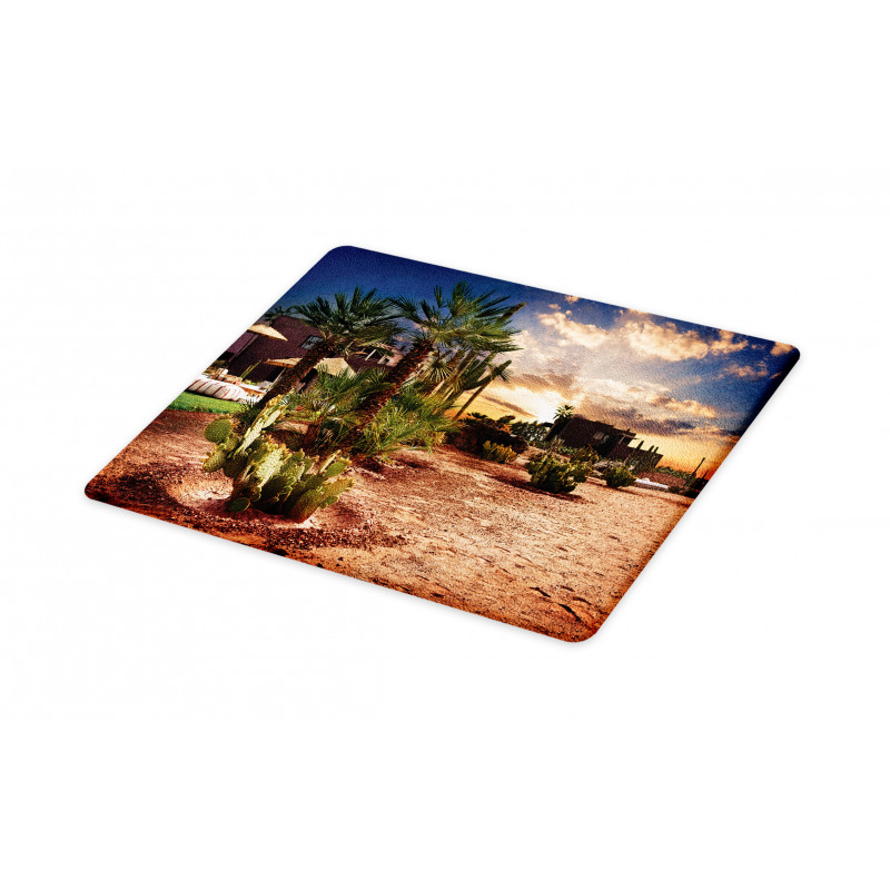 Majestic Sky Palm Trees Cutting Board