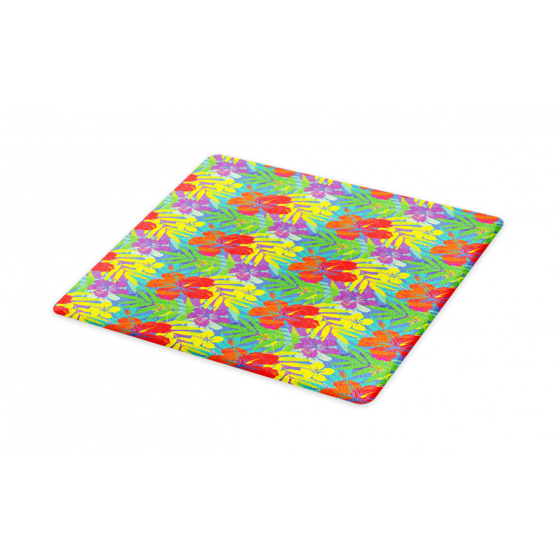 Abstract Vibrant Hibiscus Cutting Board