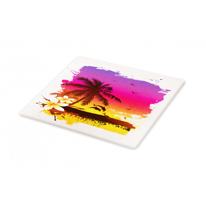 Tropical Beach Sunset Cutting Board