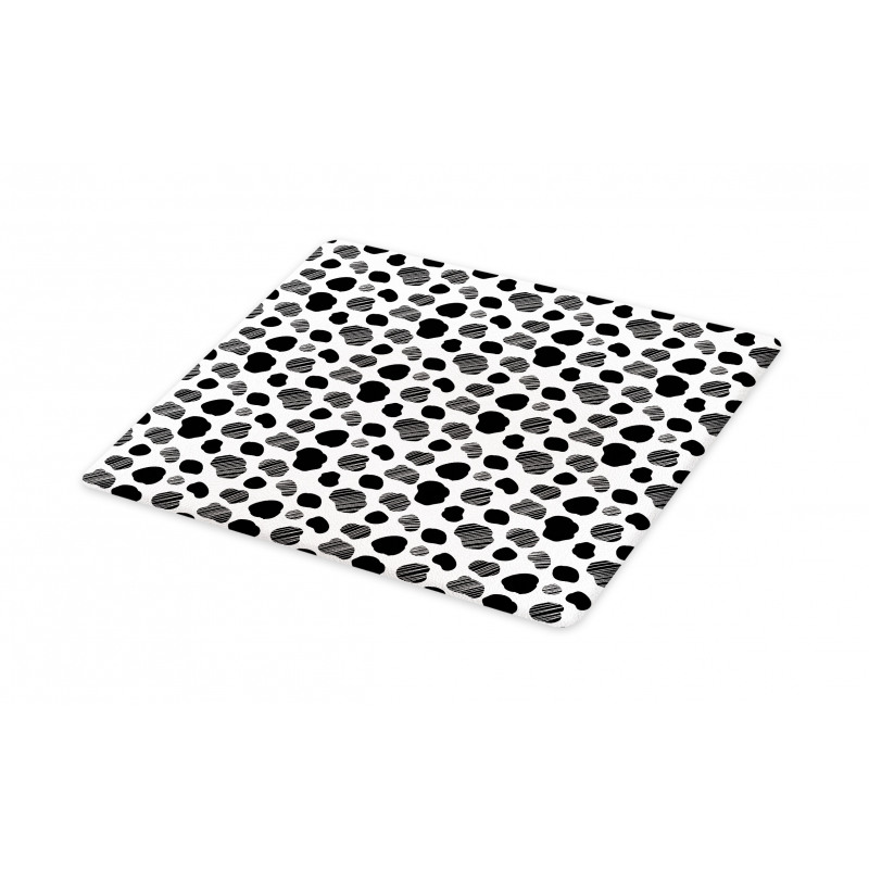Black and White Dots Cutting Board