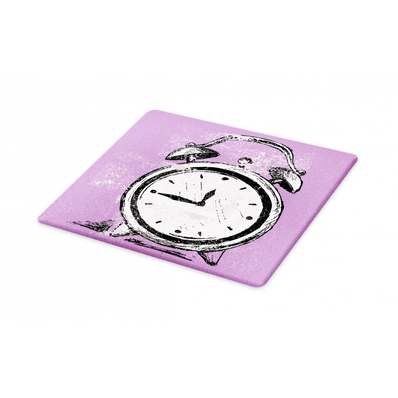 Retro Alarm Clock Grunge Cutting Board