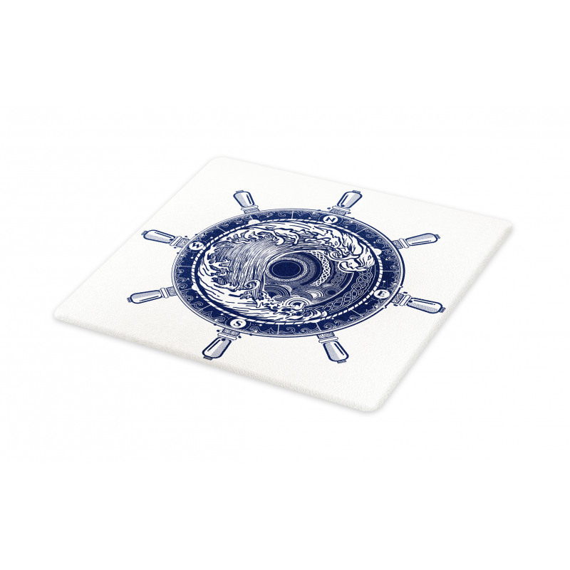 Sea Compass Tsunami Cutting Board