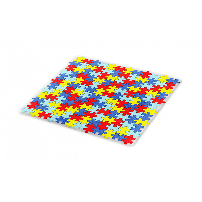 Colorful Puzzle Pieces Cutting Board