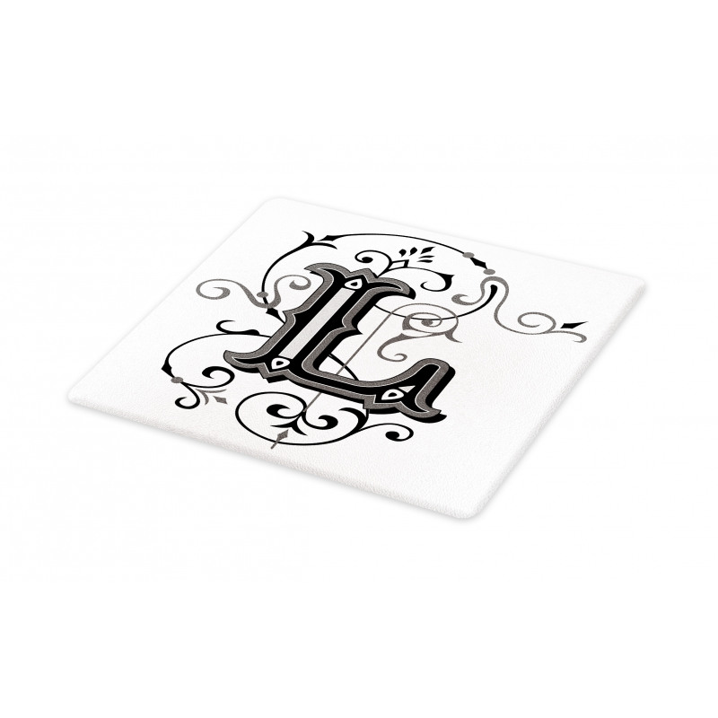 Ornate Capital L Art Cutting Board