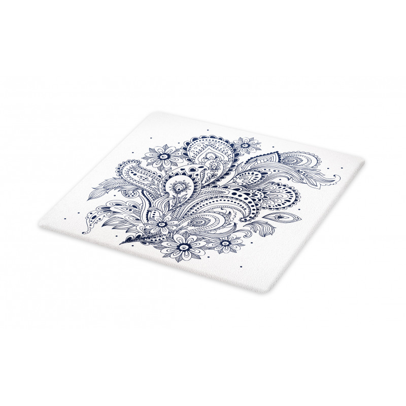 Ornate Floral Leaf Arrangement Cutting Board