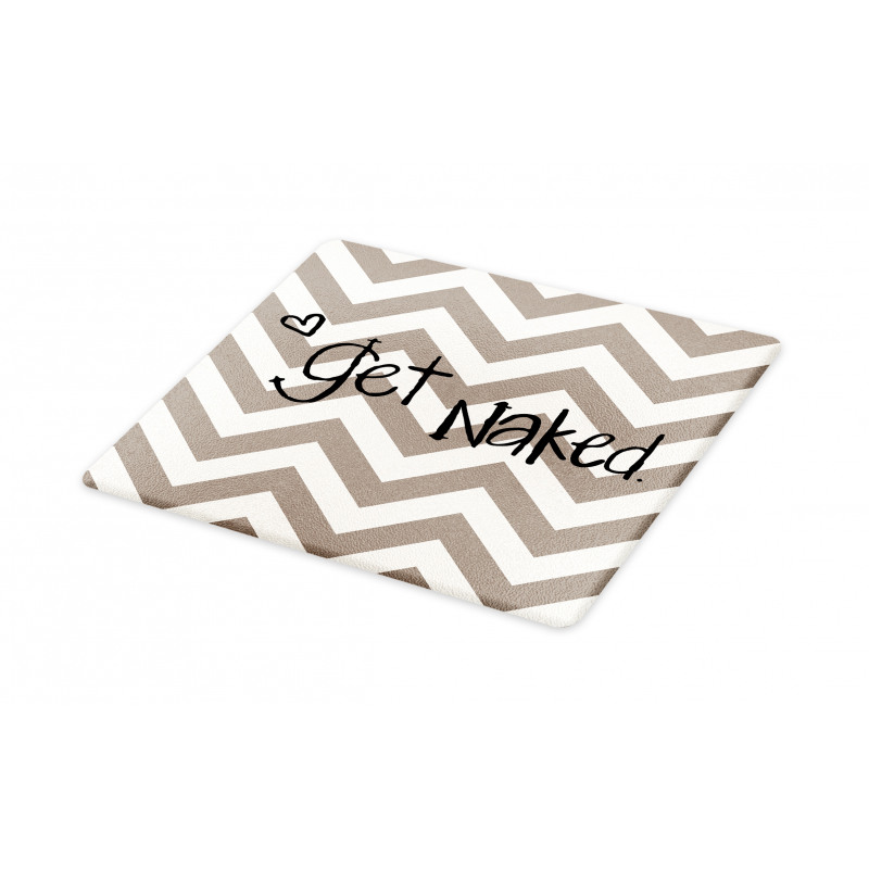 Get Naked Heart Zig Zag Cutting Board