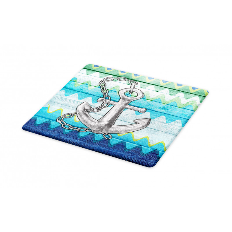 Nautical Chevron Zigzags Cutting Board