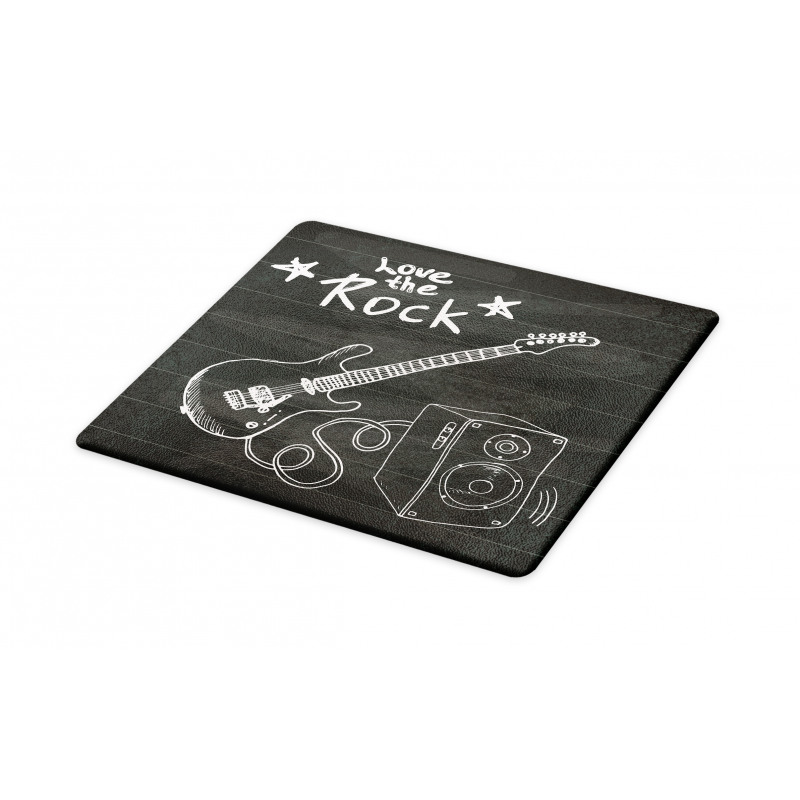 Love Rock Music Sketch Cutting Board