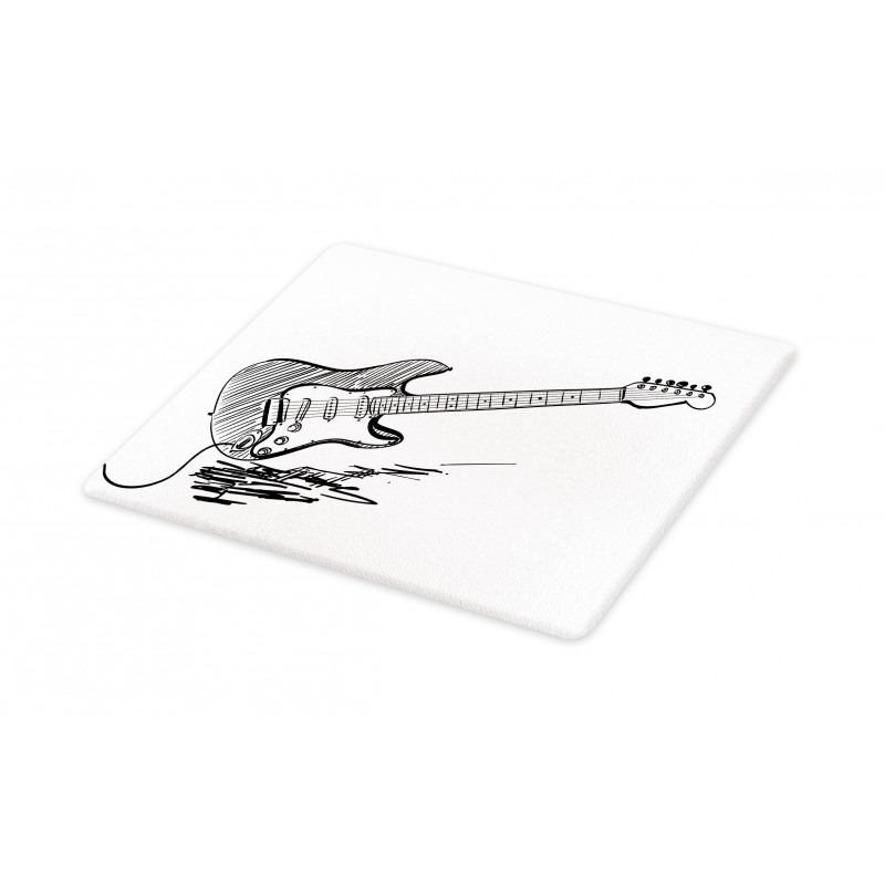 Rock Music Sketch Art Cutting Board