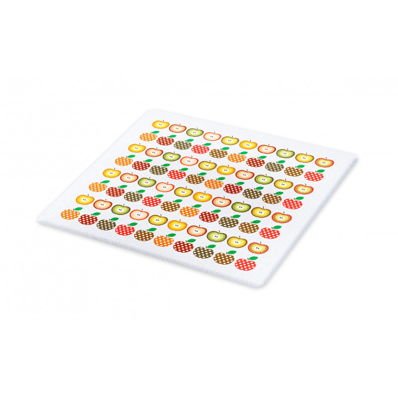 Retro Polka Dots Colorful Cutting Board