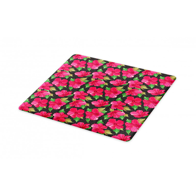 Polka Dots Hibiscus Cutting Board