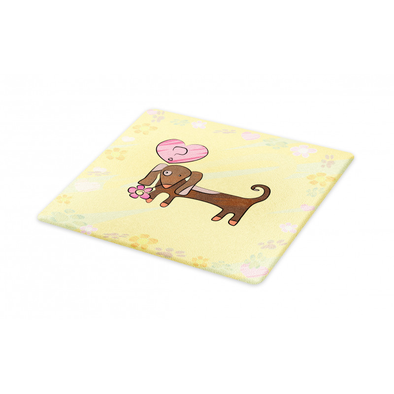 Colorful Dog Design Cutting Board