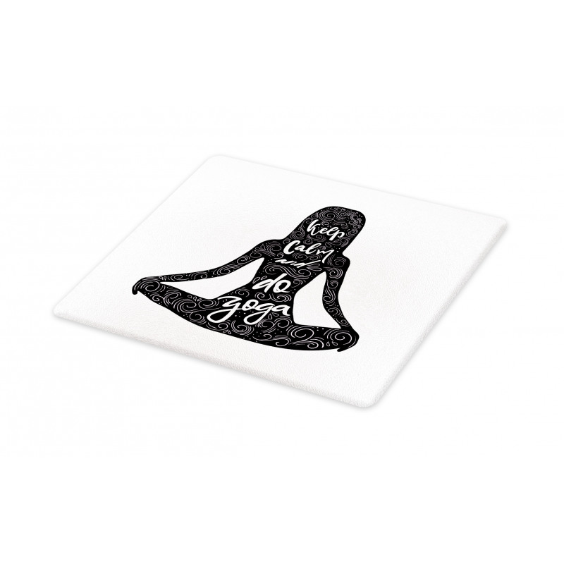 Do Yoga Words Girl Cutting Board