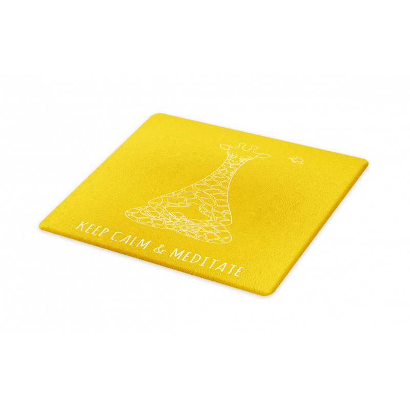 Meditating Giraffe Cutting Board