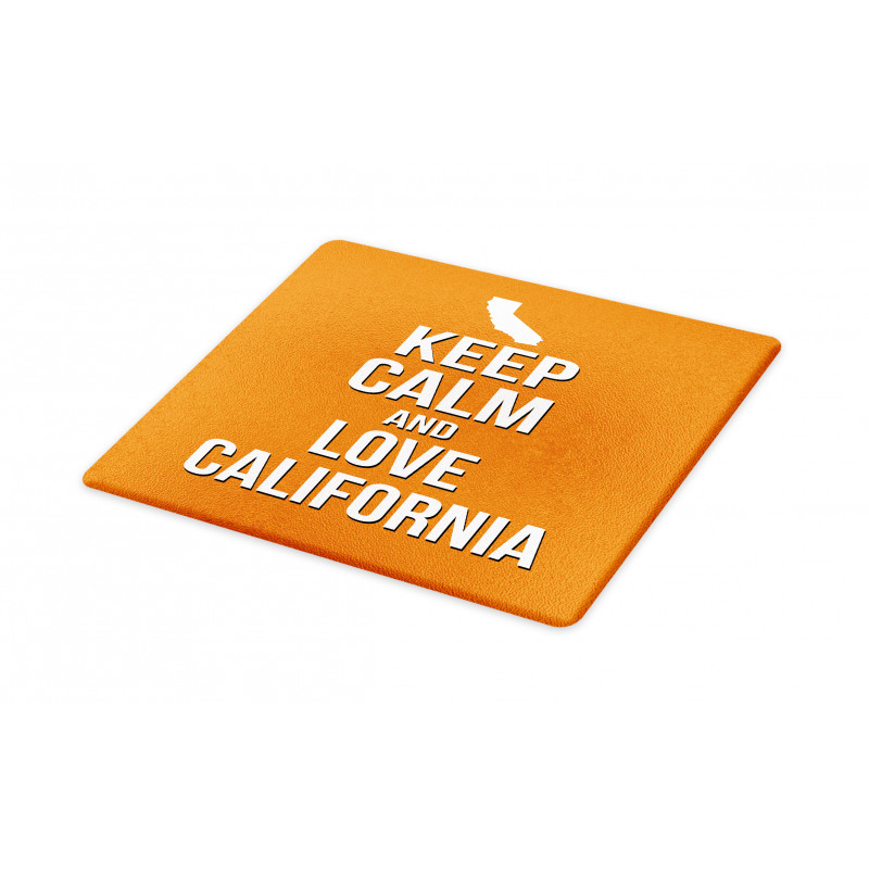 Love California Map Cutting Board