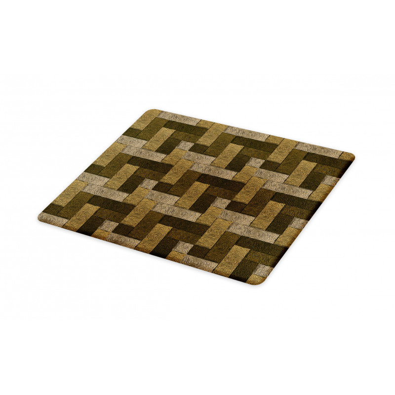 Wooden Parquet Motif Cutting Board