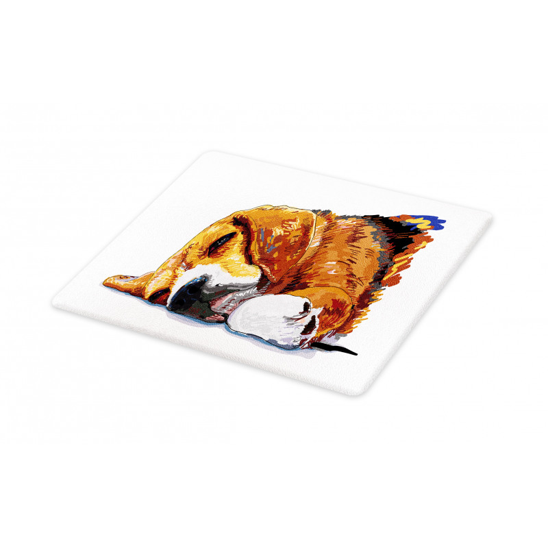 Sleeping Puppy Cutting Board