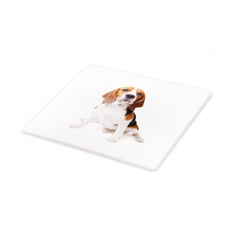 Puppy Dog Friend Posing Cutting Board