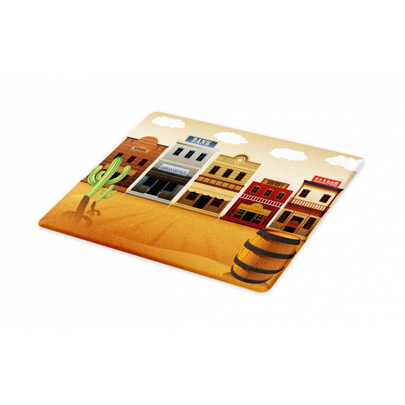 Wild West Village Town Cutting Board