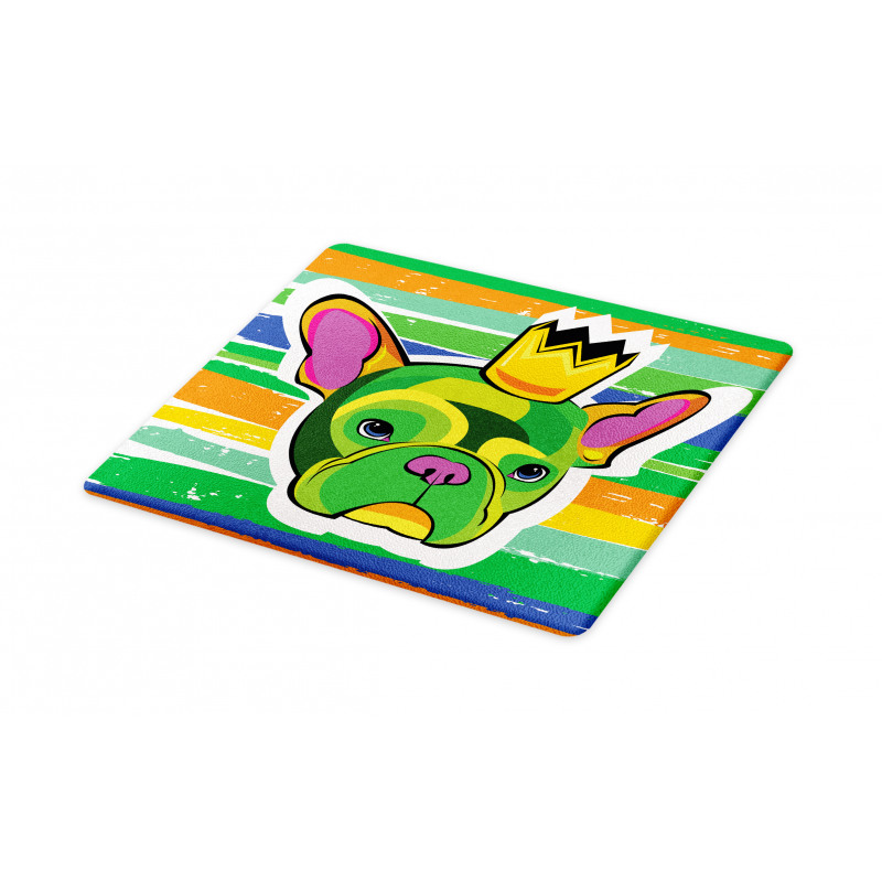 Crowned Dog Colorful Cutting Board