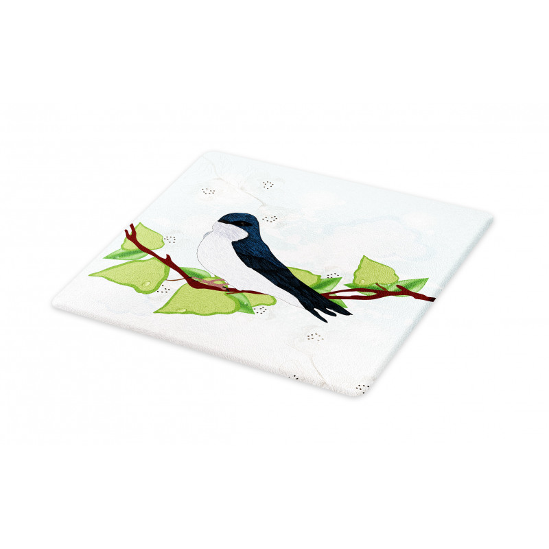 Swallow Bird on Branch Cutting Board