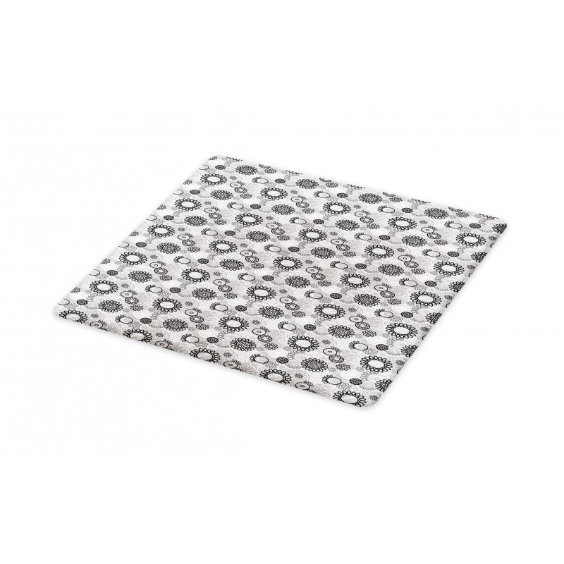 Greyscale Garden Art Cutting Board