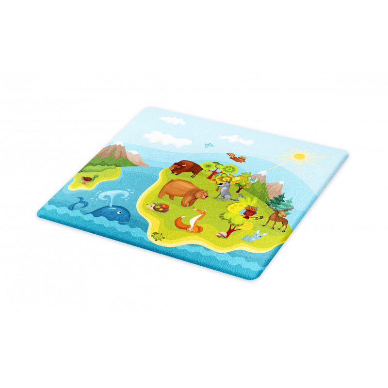 Happy Planet Mountains Cutting Board