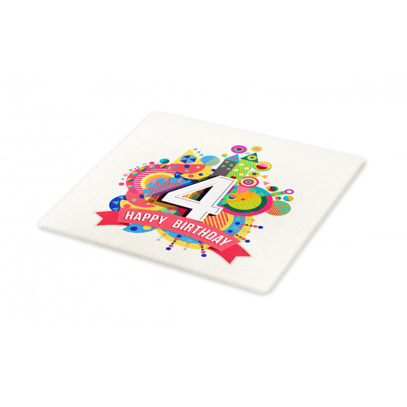 4 Years Old Colorful Cutting Board