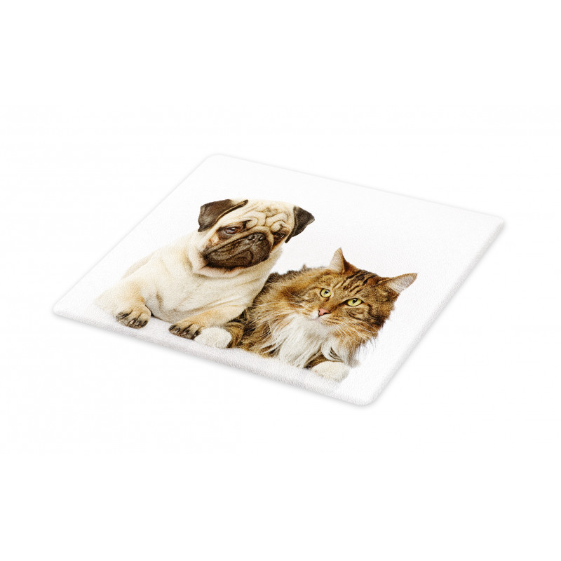 Pets Sitting Studio Shot Cutting Board