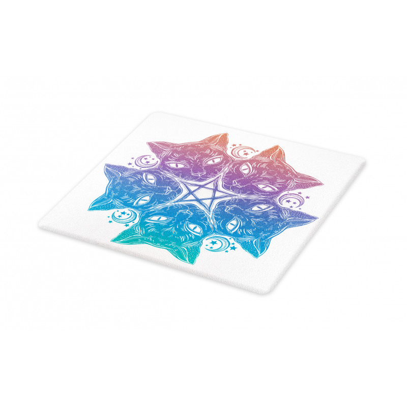 Cats Mandala Design Cutting Board