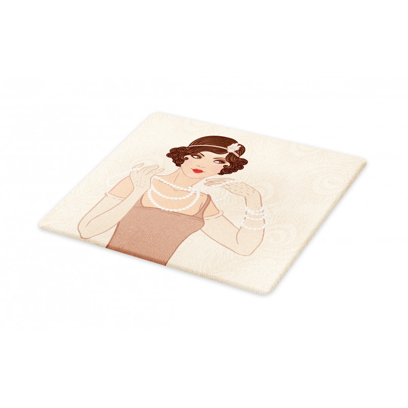 Brunette Flapper Cutting Board