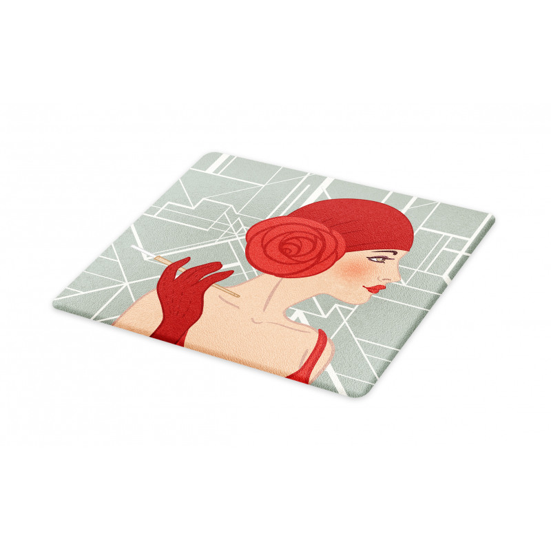 Lady with Bandana Cutting Board