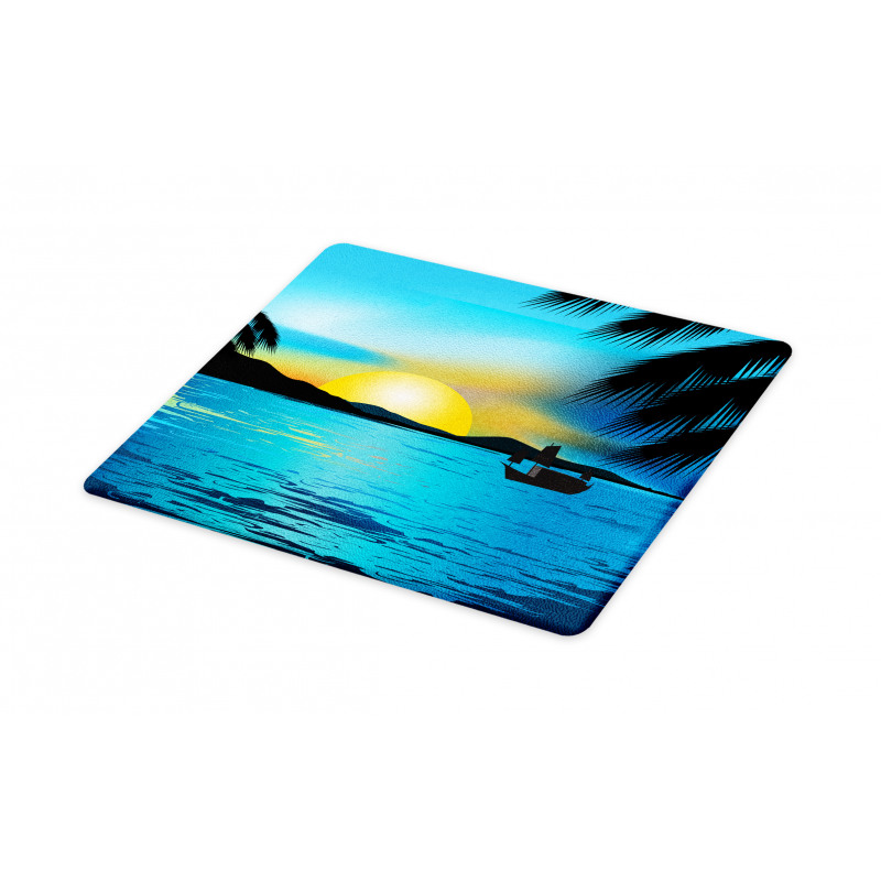 Calm Sunrise Fishing Boat Cutting Board