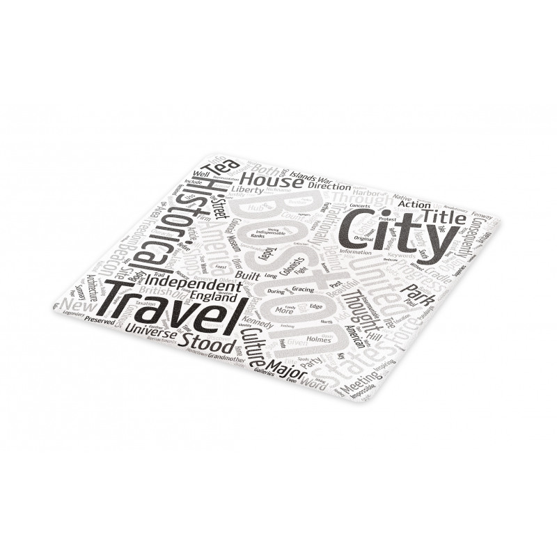 Worldcloud for Tourists Cutting Board