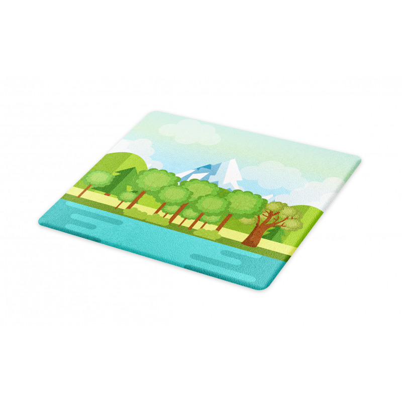 Mountains Lake Trees Cutting Board