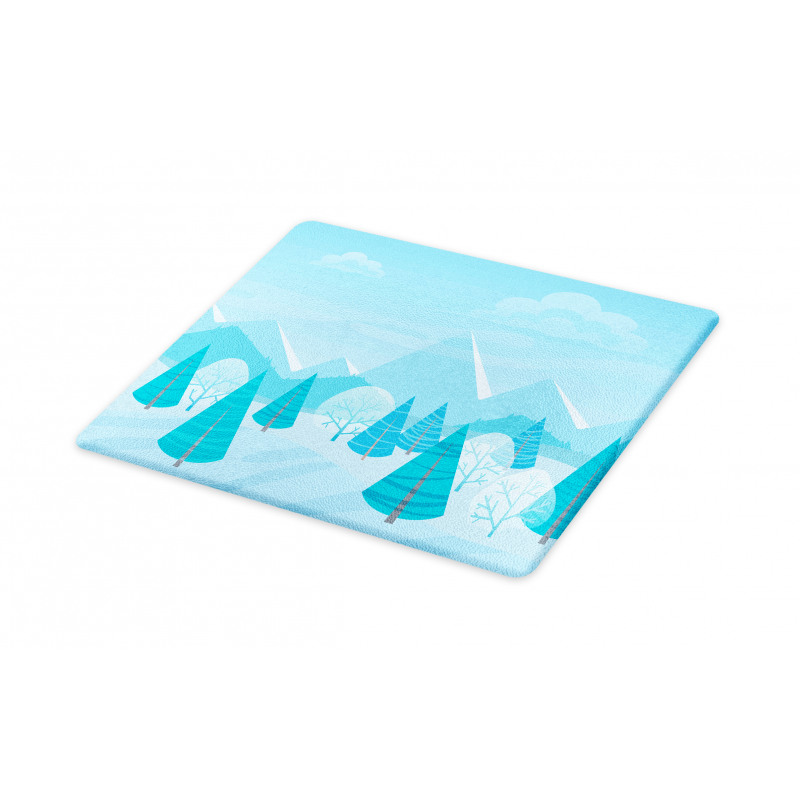 Christmas Pines Alps Cutting Board