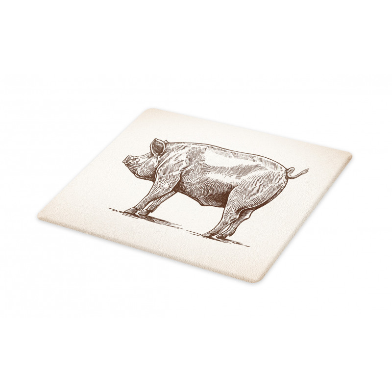 Vintage Hand-Drawn Image Cutting Board