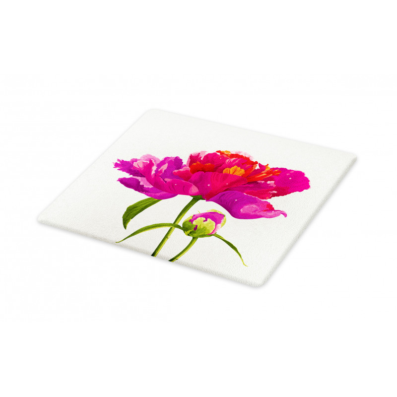 Flower and Vibrant Petals Cutting Board