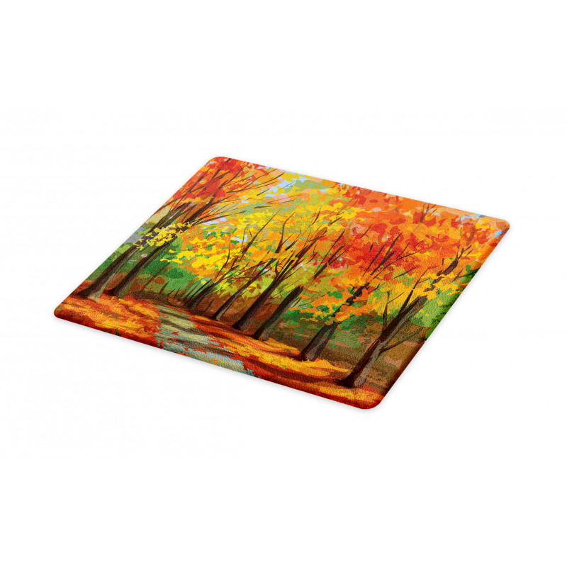 North Woods with Leaves Cutting Board