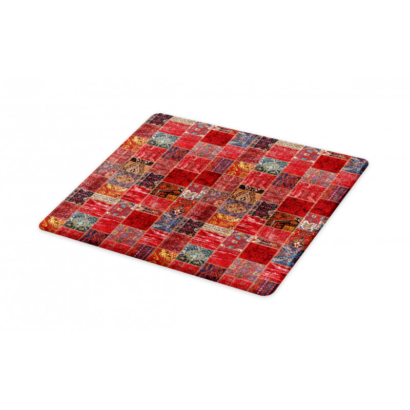 Ethnic Ornamental Squares Cutting Board