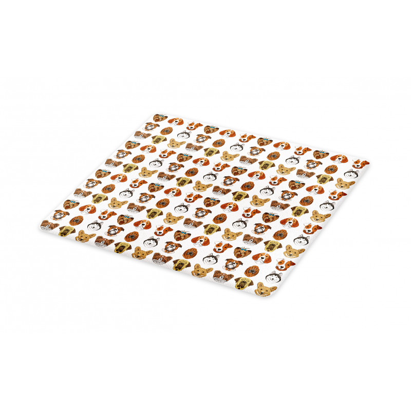 Comical Dog Caricature Design Cutting Board