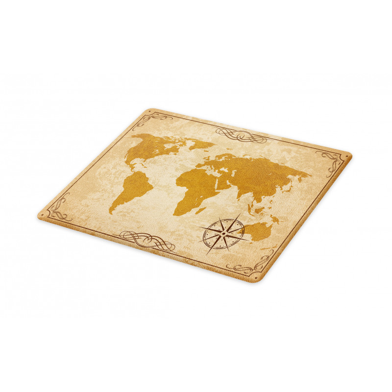 Vintage Cartography Art Cutting Board