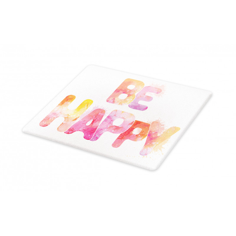 Watercolor Inscription Art Cutting Board