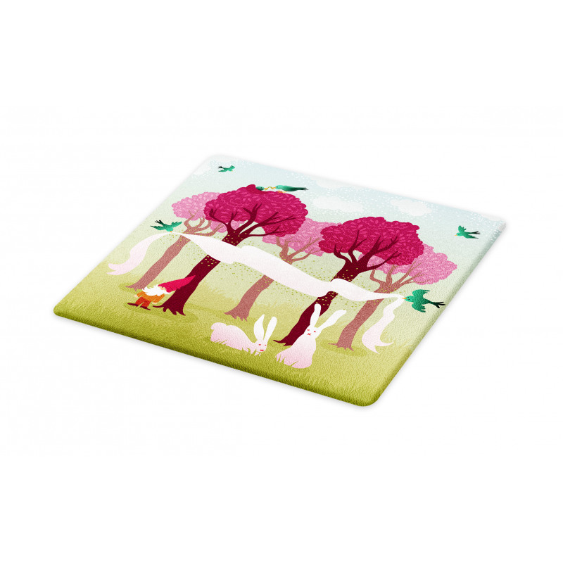 Forest with Pink Trees Cutting Board