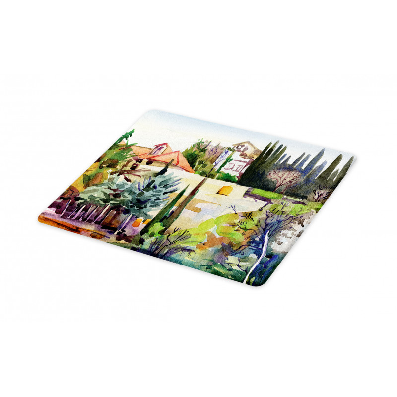 Tuscany Village Scenery Cutting Board